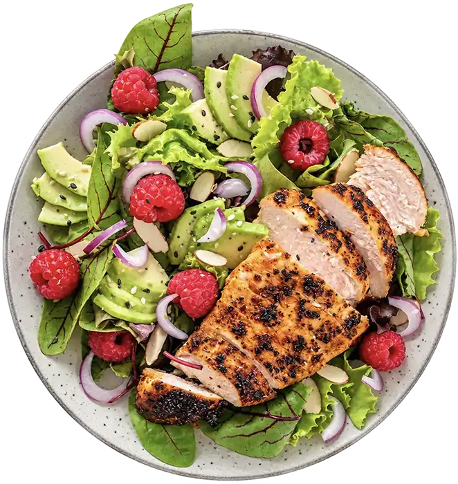 Chicken & avocado salad